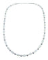Sterling Silver Mother Of Pearl Bead Necklace AX121618
